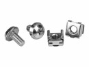 StarTech.com - Rack Screws - 20 Pack - Installation Tool - 12 mm M6 Screws - M6 Nuts - Cabinet Mounting Screws and Cage Nuts (CABSCRWM620)