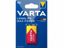 Varta Batterie Longlife Max Power 9 V 1 Stück