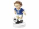 HobbyFun Mini-Figur Fussballer Blau/Weiss, 5 cm, Detailfarbe: Weiss