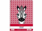 Herlitz Schreibblock Cute Zebra A4 80 Blatt liniert, Bindungsart