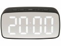 KARLSSON Digitalwecker Mirror oval Schwarz, Ausstattung: Zeit