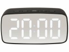 KARLSSON Digitalwecker Mirror oval Schwarz, Funktionen: Alarm
