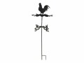 Esschert Design Gartenstecker Wetterhahn Metal, Motiv: Tiere, Detailfarbe