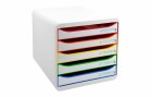 Biella Schubladenbox Big-Box Plus A4+ Weiss/Mehrfarbig, Anzahl