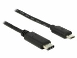 DeLock USB2.0 Kabel, C- MicroB, 0.5m schwarz