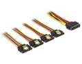 DeLock Stromkabel SATA - 4x SATA 15 cm, Kabeltyp