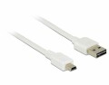 DeLock USB2.0-Easy Kabel, A-MiniB, 1m, Weiss