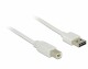 DeLock USB2.0 Easy Kabel, A-B, 50cm, Weiss, Typ