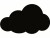 Bild 0 Securit Kreidetafel Silhouette Cloud mit Klett, Schwarz, Tafelart