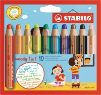 STABILO Farbrstift Woody 880/10 3in1, 10er Etui, Kein