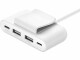 BELKIN USB-Hub 4-Port USB Charge Weiss, Stromversorgung: Keine