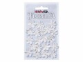 HobbyFun Streudeko Florella 20 Stück, Weiss, Motiv: Blume, Material