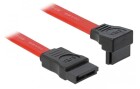 DeLock SATA2-Kabel rot, gewinkelt, 50 cm, Datenanschluss Seite A