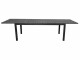 Schou Tisch William, bis 300 cm, Schwarz/Grau, Detailfarbe: Grau