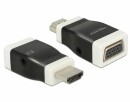 DeLock Adapter HDMI - VGA Schwarz, Kabeltyp: Adapter