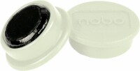 NOBO Magnet rund 13mm 1915287 weiss 10 Stück, Kein