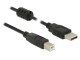 DeLock USB 2.0-Kabel A - B 5 m, Ausrichtung