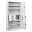 Image 4 vidaXL Büroschrank Weiß 90x40x180 cm Stahl