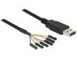 DeLock - Converter USB 2.0 > Serial-TTL 6 pin pin header connector individually 1.8 m (5 V)