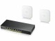 ZyXEL PoE+ Switch GS1915-8EP + 2x NWA90AX 8 Port