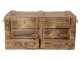 Holz Zollhaus Truhe Vintage geflammt, 85 x 40 cm, Bewusste