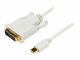 StarTech.com - 6 ft Mini DisplayPort to DVI Adapter Cable - Mini DP to DVI Video Converter - MDP to DVI Cable for Mac / PC 1920x1200 - White (MDP2DVIMM6W)