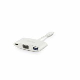 LMP Multiadapter USB-C - VGA, USB 3.0, USB-C Silber