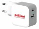 Roline USB Ladegerät 38W 1x USB-C PD + 2x USB-A QC, weiss