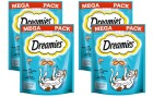 Dreamies Katzen-Snack mit Lachs, 4 x 180g, Snackart: Biscuits