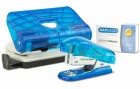 Rapesco Locher / Heftgerät Mini Set 10 Seiten, Blau