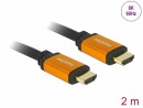 DeLock Kabel 8K 60Hz HDMI - HDMI, 2 m