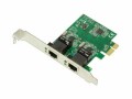 LogiLink - Netzwerkadapter - PCIe 2.0 - Gigabit Ethernet x 2