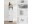 Bild 5 VASAGLE Badezimmerregal mit Tür 80 x 20 cm, Weiss
