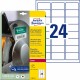 AVERY ZW. Etiketten          63,5x33,9mm - L7912-10  weiss          ultra-resistant