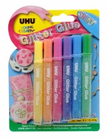 UHU       UHU Glitter Glue Shiny 39110 6 Stück, Kein