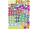 URSUS Haftmagnet Zahlen und Symbole Mehrfarbig, 100 Stück