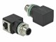 DeLock Winkeladapter M12 4 Pin D Stecker - RJ45