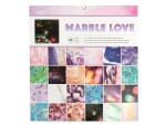 American Crafts Designpapier Marble Love 48 Blatt, Papierformat: 30.5 x