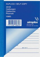 SIMPLEX   SIMPLEX Quittungen D/F/I A6 15860 weiss/gelb 45x2 Blatt