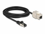 DeLock Patchkabel RJ45 zu Keystone Cat 6A, S/FTP, 3