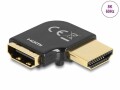 DeLock Adapter 90° links gewinkelt, 8K 60 Hz HDMI