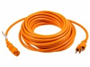 FURBER.power Netzkabel C13-T12 5.0 m, Orange, Anzahl Leiter: 3