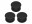 Bild 5 PopSockets Halterung PopMinis Triple Black, Befestigung: Kleben