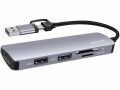 4smarts USB-Hub 5in1 Universal Multiport Hub USB-A/USB-C