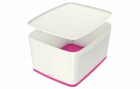 Leitz Aufbewahrungsbox MyBox Gross Weiss/Pink, Breite: 31.8 cm