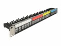 DeLock Patchpanel Keystone 24 Port 1 HE 19" Rack