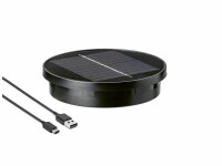 STT Solarpanel USB Ersatz, Rund, Schwarz, Zubehörtyp