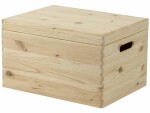 Holz Zollhaus Aufbewahrungsbox mit Deckel, Kiefer 30 x 23 x