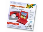 Folia Blankokarte 220 g/m² quadratisch Rot, Papierformat: 13.5 x