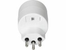 Max Hauri Reiseadapter Schuko ? T12, Weiss, Anzahl Pole: 3